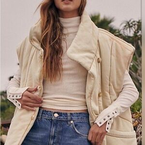 Free People Ivory Women's Vest